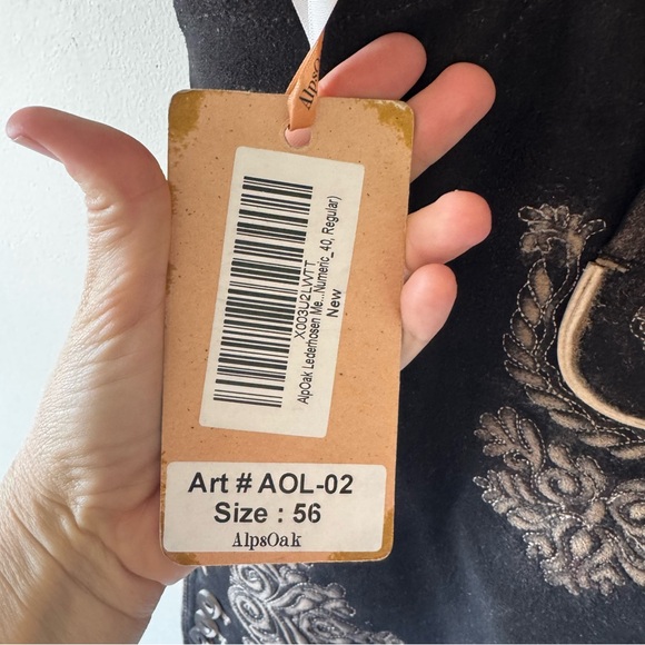 Authentic dark brown leather lederhosen - Picture 4 of 7